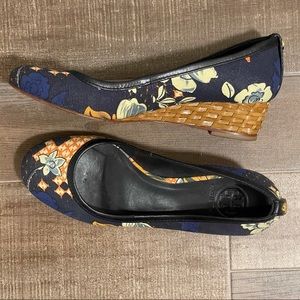 Tory Burch jessalyn blue Demi slip on wedge
